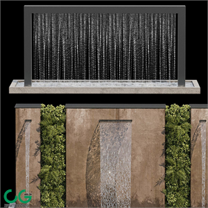 Waterfall fountains cascade 05
